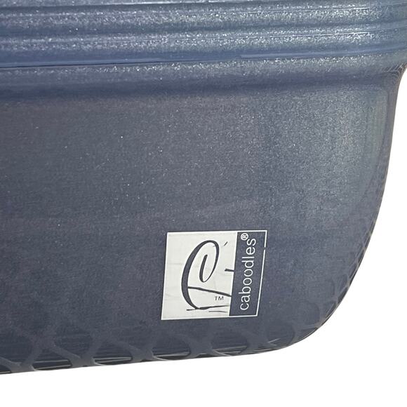 Caboodles On-the-Go Girl Makeup Case Organizer with Mirror Blue Sparkle Travel - Picture 12 of 13